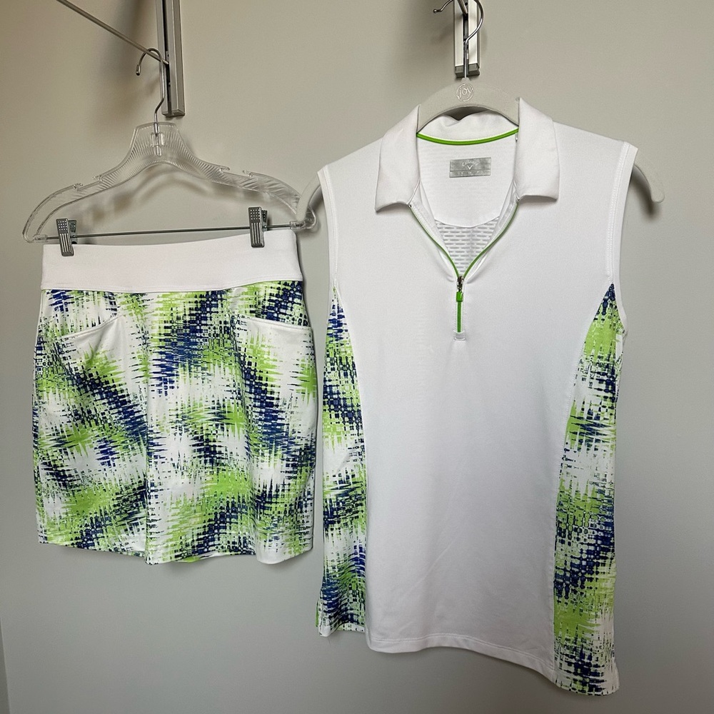 Callaway golf polo and skirt.